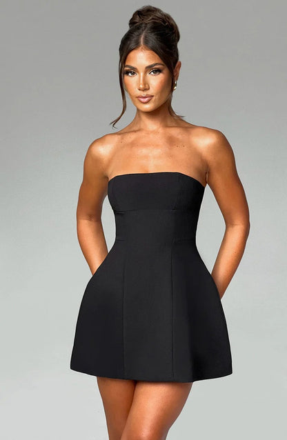 aakip™-Asha Mini Dress-Ivory