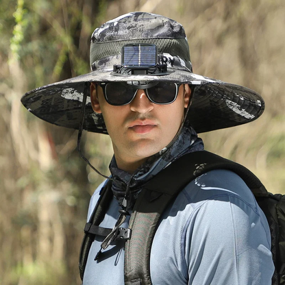 aakip™-🔥EARLY SUMMER SALE 69% OFF⚡-  a Outdoor Wide Brim Sun Hat With Solar Fan