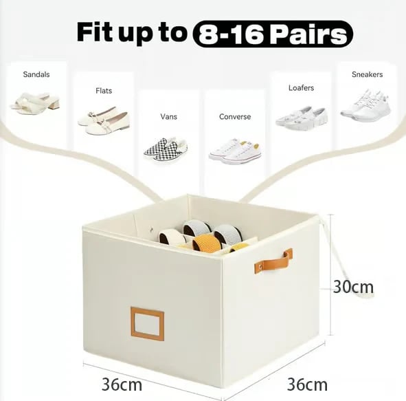💥Fabric shoe organizer, storage box