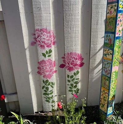 aakip™-🔥DIY decoration🌻-Garden Fence Large Flower Stencils