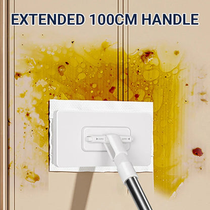 💦Disposable dust mop with 4 reusable cloths