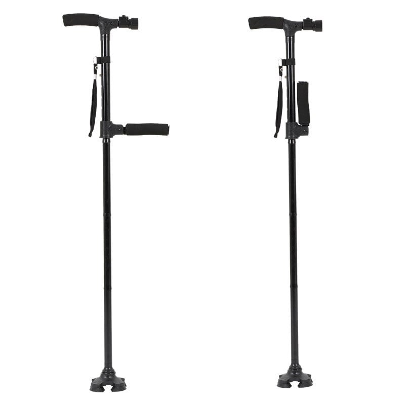 aakip™-HOT SALE -Aluminum alloy with LED light non-slip foldable walking stick