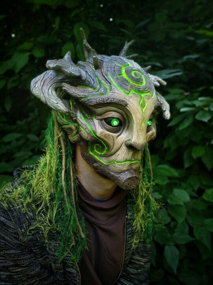 aakip™-Green Man Forest Spirit Mask Costume Accessories Masks