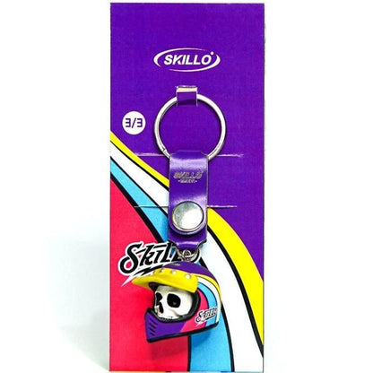 aakip™-Colorful Skull Helmet Keychain