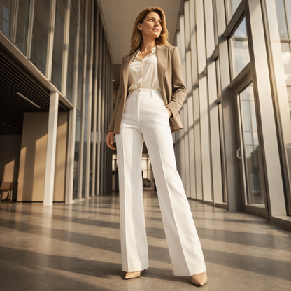 High-Waisted Wide Leg Dress Pants for Women + 50% OFF