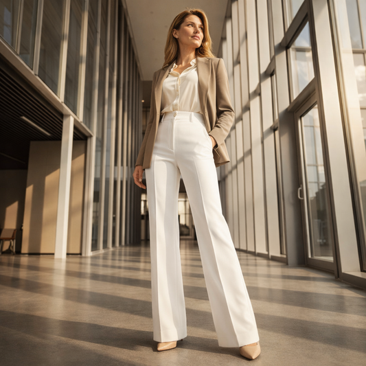 High-Waisted Wide Leg Dress Pants for Women + 50% OFF