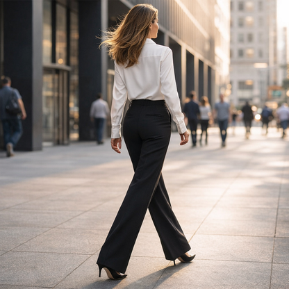 High-Waisted Wide Leg Dress Pants for Women + 50% OFF
