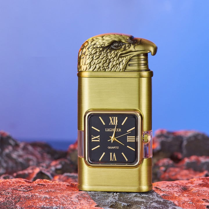 aakip™-Windproof Lighter Vintage Watch Bezel Jet flame Torch