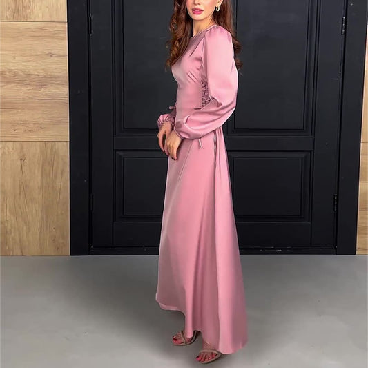 aakip™-French Elegant Soft Elastic Cuff Long Dress