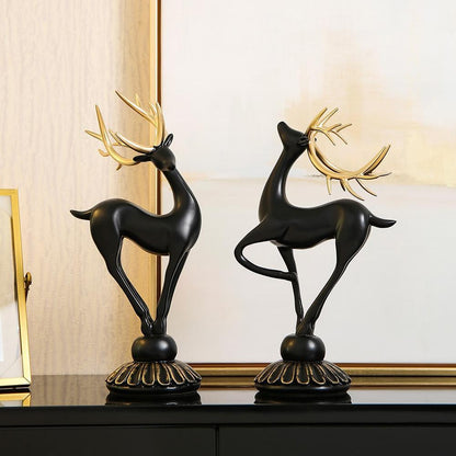 aakip™-Handmade Golden Deer Animal Figurine