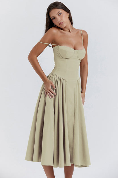 aakip™-Sleeveless Corset Fit Midi Dress(BUY 2 FREE SHIPPING)