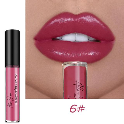 aakip™-12 COLOR WATERPROOF LONG LASTING MOIST LIP GLOSS PLUMPER LIQUID LIPSTICK