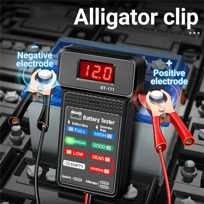 aakip™-Multi-function car 12V battery tester