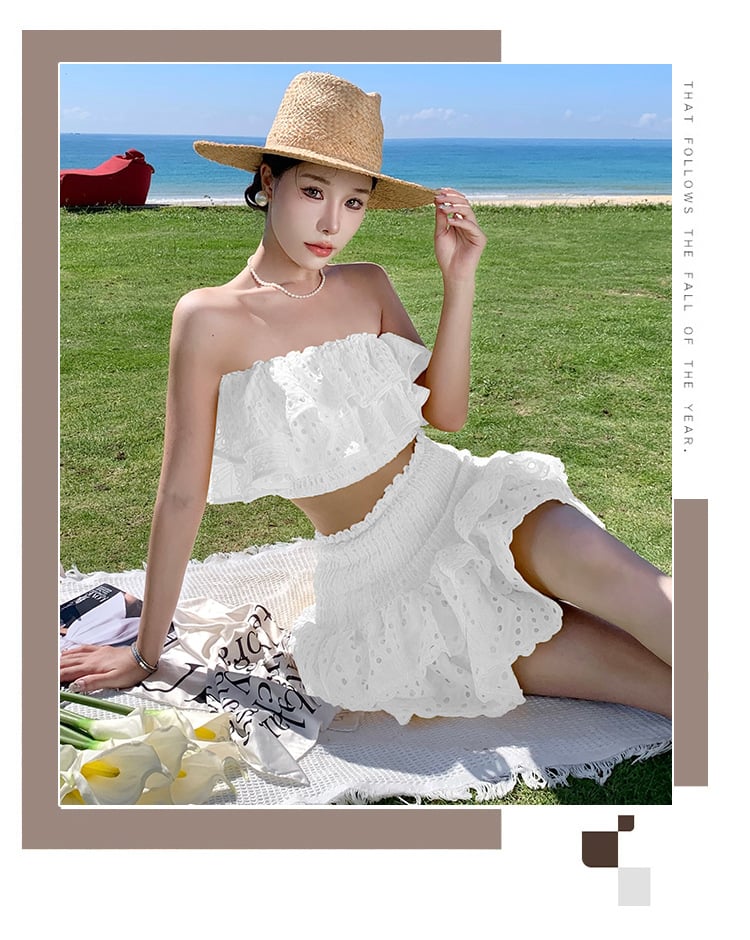 aakip™-(🔥HOT SALE NOW 47% OFF)One-shoulder short seaside holiday two-piece suit