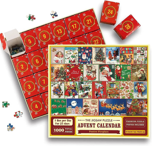 🎄Christmas Advent Calendar Jigsaw Puzzle 1000 pcs 🧩