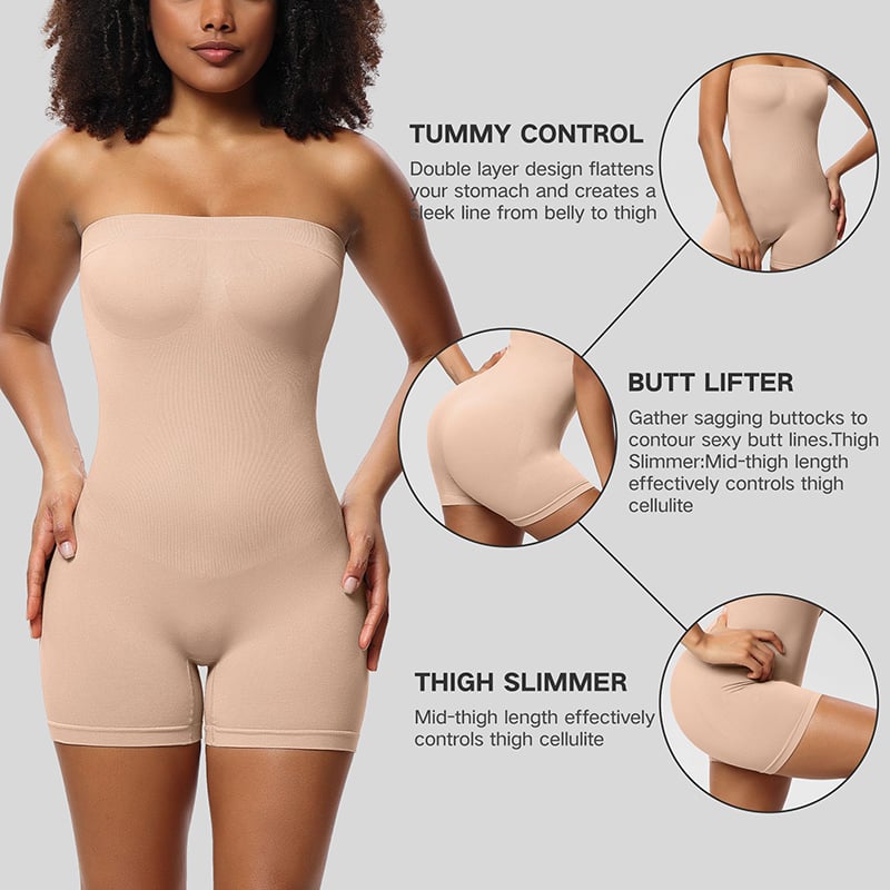 aakip™-Bodysuit Shapewear with Removable Strap