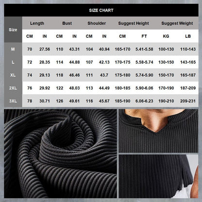 aakip™-Men's V-Neck Short Sleeve Muscle Athletic Workout T-Shirts