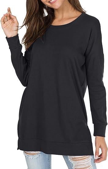 49% OFF  🔥Round Neck Casual Solid Color Top