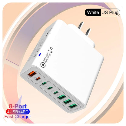 ⏳✨️8 in 1 Waterproof Ports USB Fast Charger