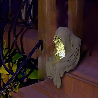 aakip™-Halloween Witch Ghoul Solar Energy Lamp
