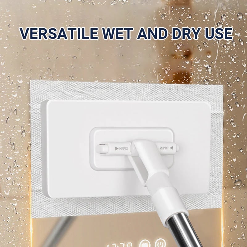 💦Disposable dust mop with 4 reusable cloths