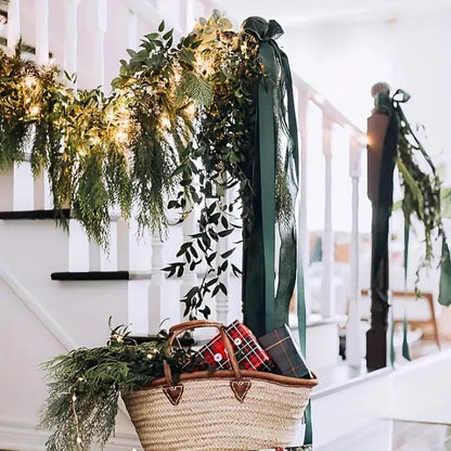 🔥Early Christmas Sale 49.9% OFF -🎄Lush Artificial Cedar Garland -🔥Buy 2 Free Shipping🔥