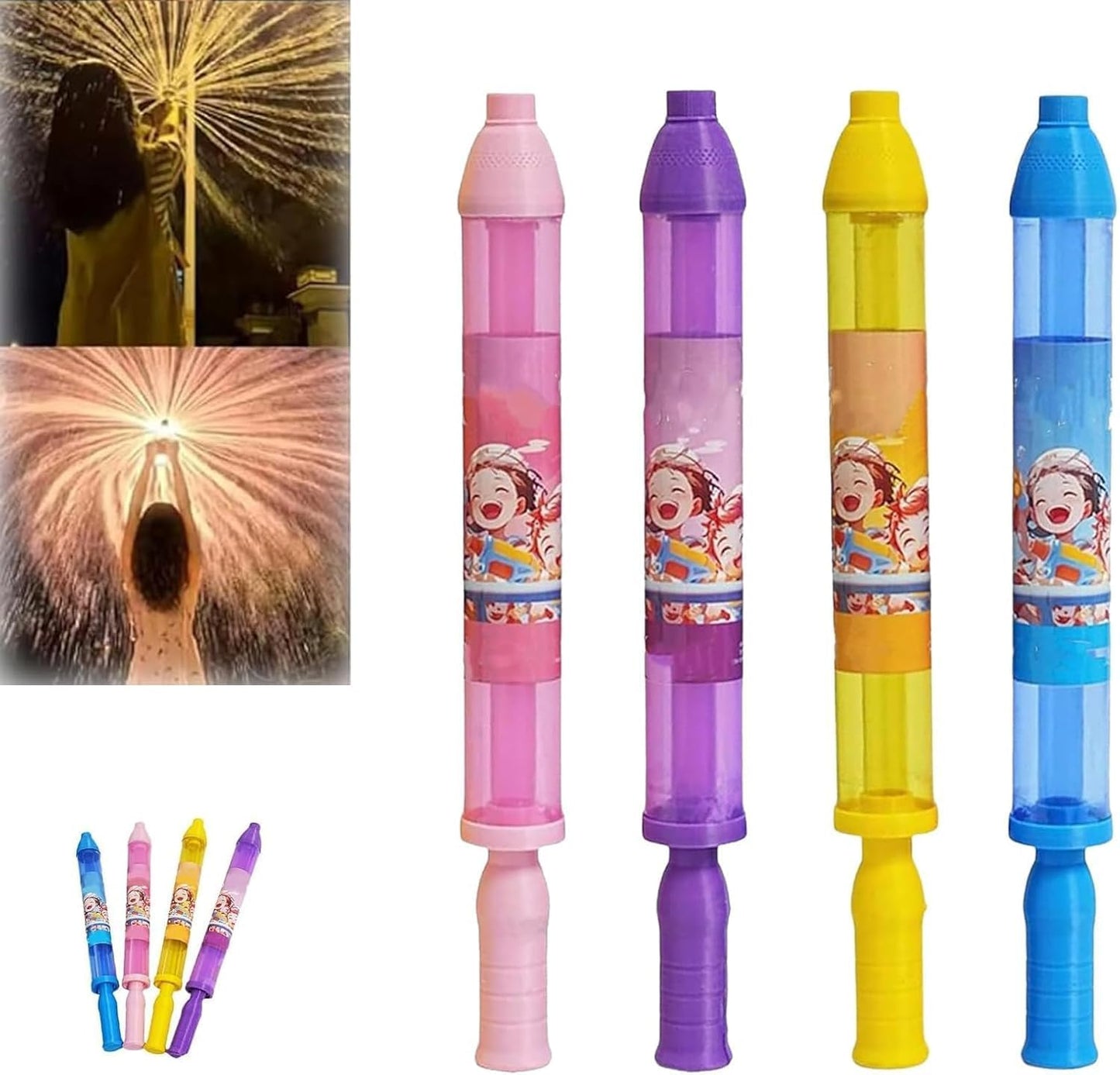 🌊Pusher Type Fun Fireworks Water Jet Spray Toy