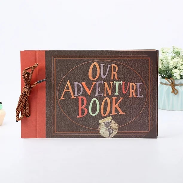 🏆Flash Sale⚡ 50K+ SOLD! Almost Gone-💥❤️📚 Our Adventure Book Scrapbook 📸💕 - Retro Style Embossed Letter Cover, Perfect for Travel & Memories 💭"