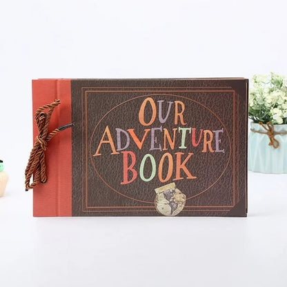 🏆Flash Sale⚡ 50K+ SOLD! Almost Gone-💥❤️📚 Our Adventure Book Scrapbook 📸💕 - Retro Style Embossed Letter Cover, Perfect for Travel & Memories 💭"
