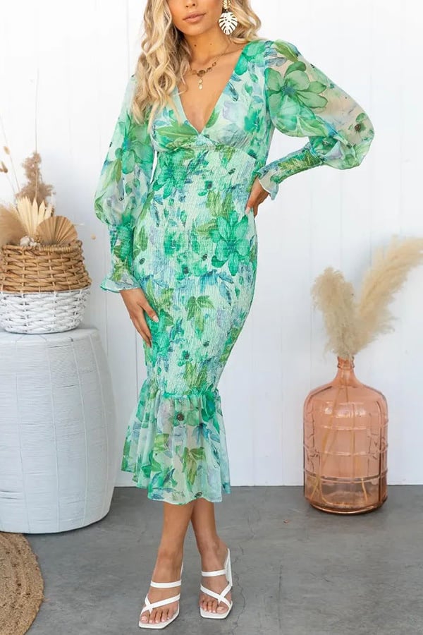 Elegant Floral Dress