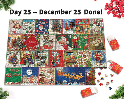 🎄Christmas Advent Calendar Jigsaw Puzzle 1000 pcs 🧩