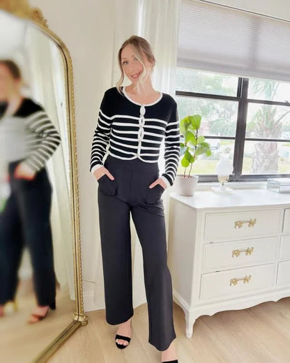 🔥🔥Women's High Waist Stretch Casual Yoga Wide Leg Pants