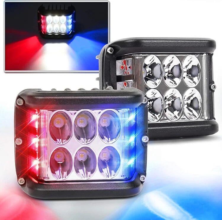 aakip™-3.75” Dual Side Shooter Dual Color Strobe