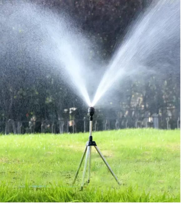 aakip™-Stainless Steel Rotary Irrigation Tripod Telescopic Support Sprinkler