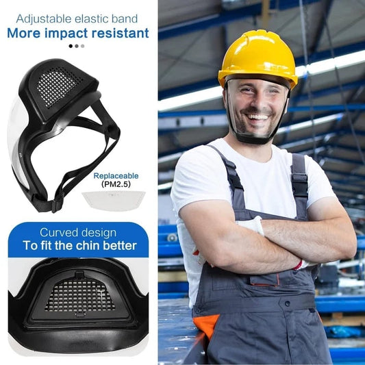 aakip™-Full Face Protection Large Transparent Face Shield