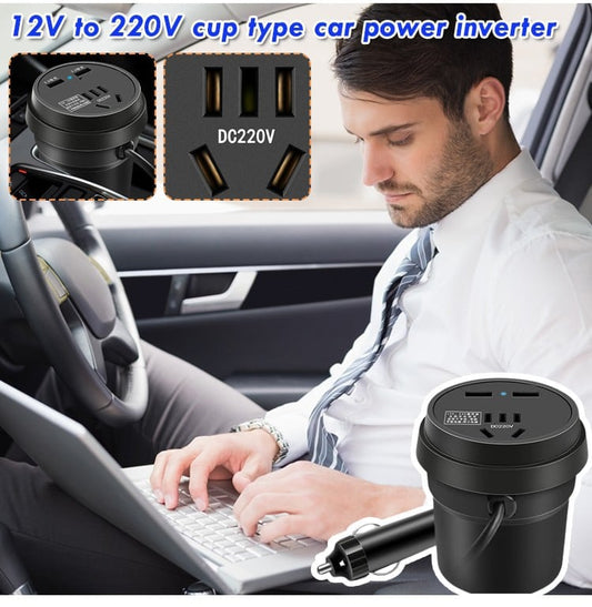aakip™-Water cup type car inverter