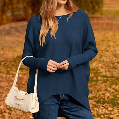 aakip™-Women's Irregular Oversized Dolman Sleeve Knitted Pullover