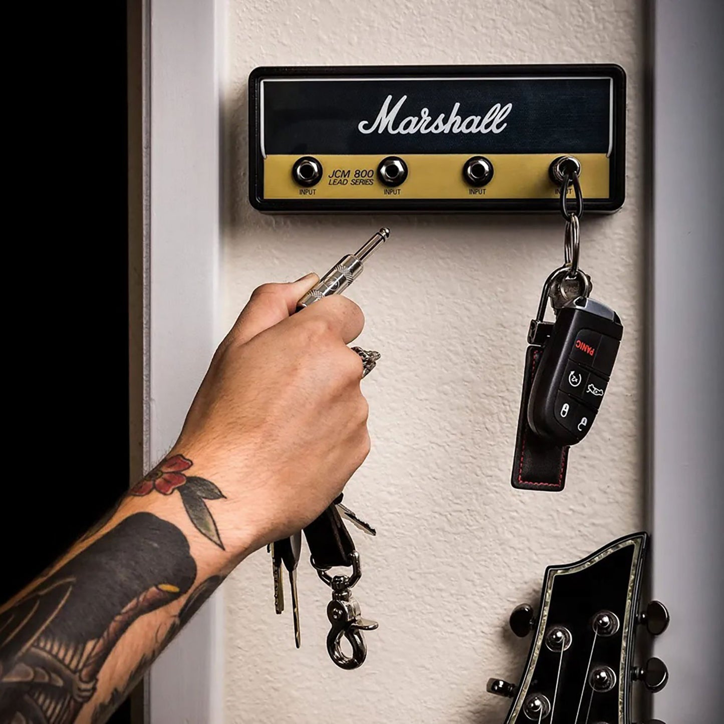 aakip™-⏰ 🎸🔑Musical Jack Rack Key Holder-Guitarist's Key Organizer