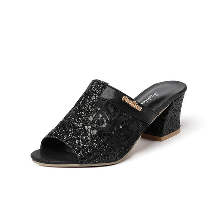 aakip™-😍49% OFF😍 - Women's Glitter Sequins Decor Sandals