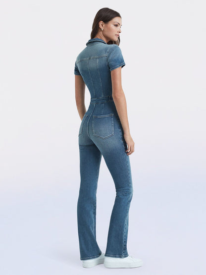 aakip™-Skinny Bootcut Denim Jumpsuit(Buy 2 Free Shipping)