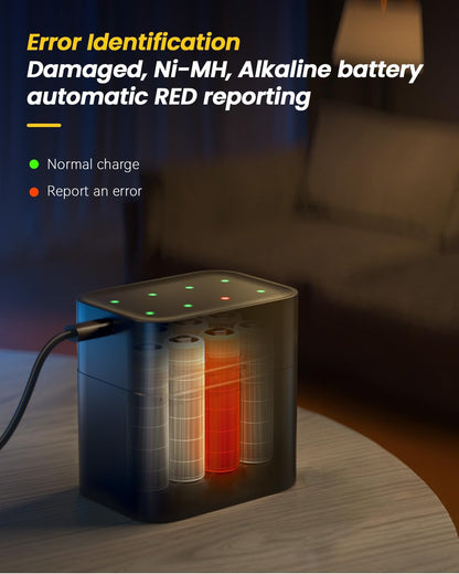 🔥⏰Flash Deal-🔋AA/AAA Lithium Battery Smart Charging Case