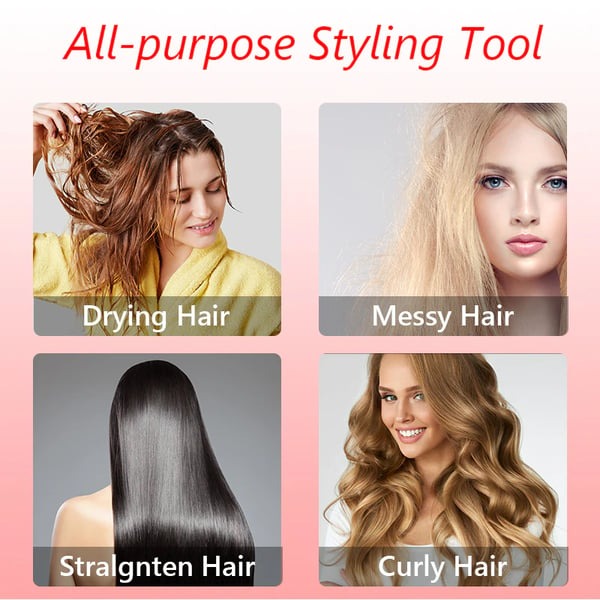 ✨Hot Sale✨3-in-1 Hot Air Styler and Rotating Hair Dryer for Dry hair, curl hair, straighten hair