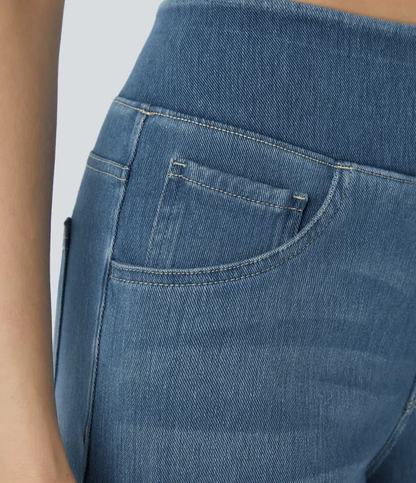 aakip™-Quinn Super Stretch High-Waisted Wide Leg Jeans