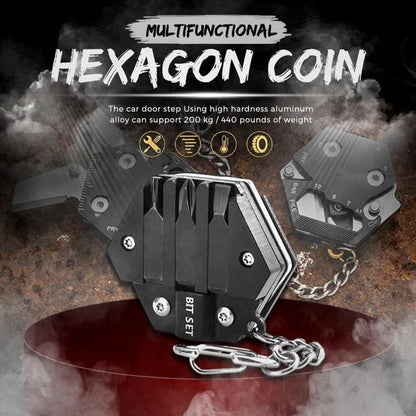 aakip™-Multifunctional Hexagon Coin Outdoor Tool -✨Buy More Save More