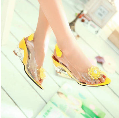 aakip™-Slingback Flower Rhinestone Sandals