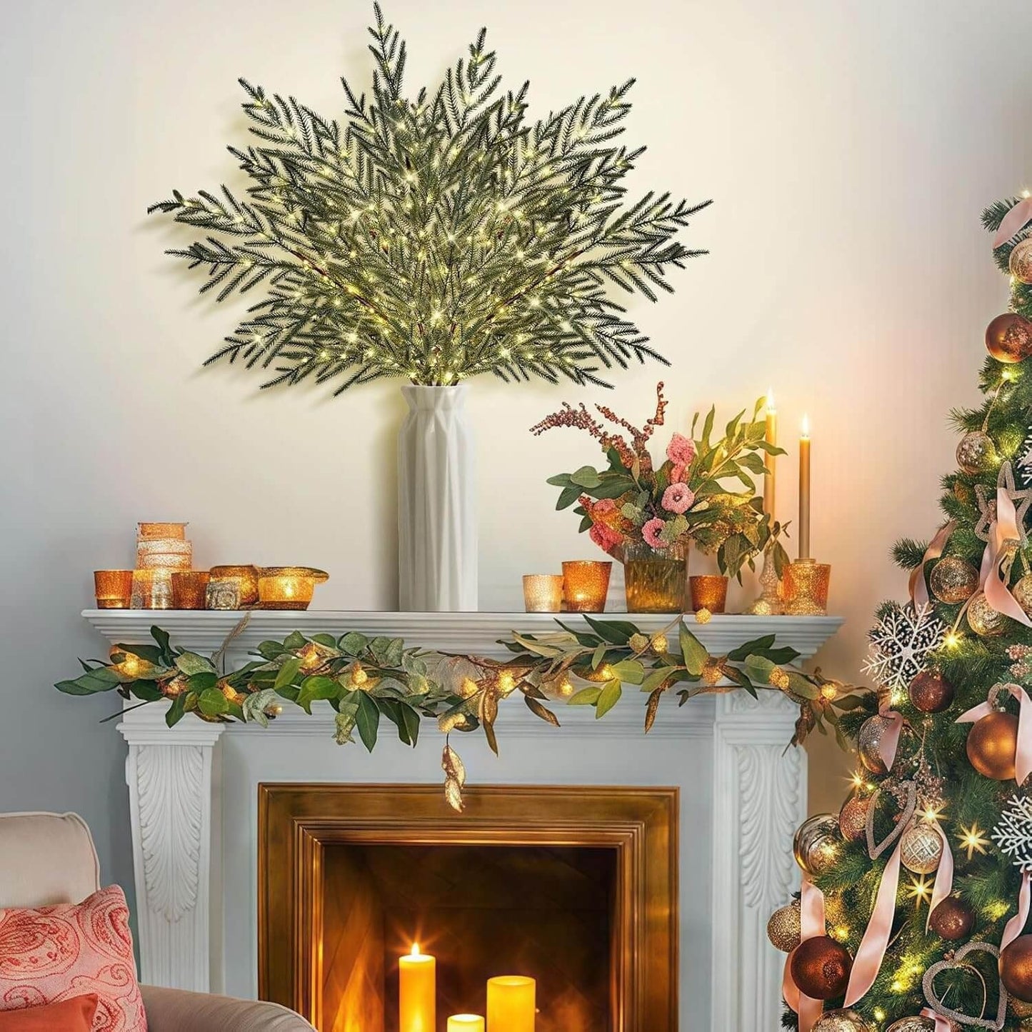 Christmas Pre-sale SAVE 49%🎄 35" Christmas Lighted Norfolk Pine Branches