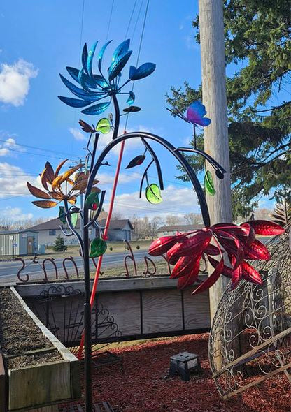 aakip™-🔥70% OFF -Beautiful Summer Multi Colored Flowers Wind Spinner