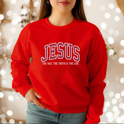 Christian Jesus Faith Crew-Neck Sweatshirt