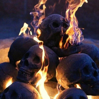 aakip™-💀Halloween Sale - Terrifying Human Skull Fire Pit