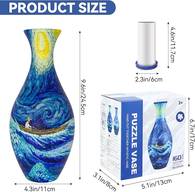 🔥Limited time 55% 💐3d jigsaw puzzle vase